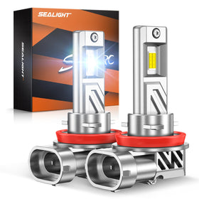 SEALIGHT front packaging showing H11/H9/H8 bulbs and benefits