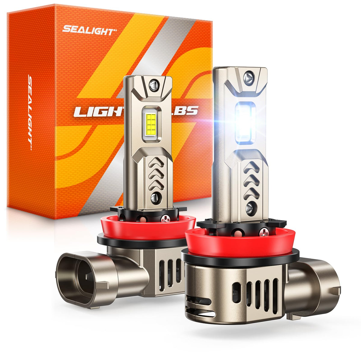 SEALIGHT front packaging showing bulb pair and model for easy purchase