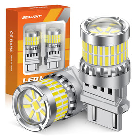 SEALIGHT front view pack of 2 bulbs showing clean plug-and-play fit for convenience