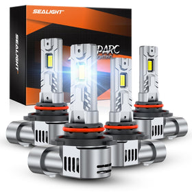SEALIGHT front view of 4-pack showing packaging and easy plug-in benefit