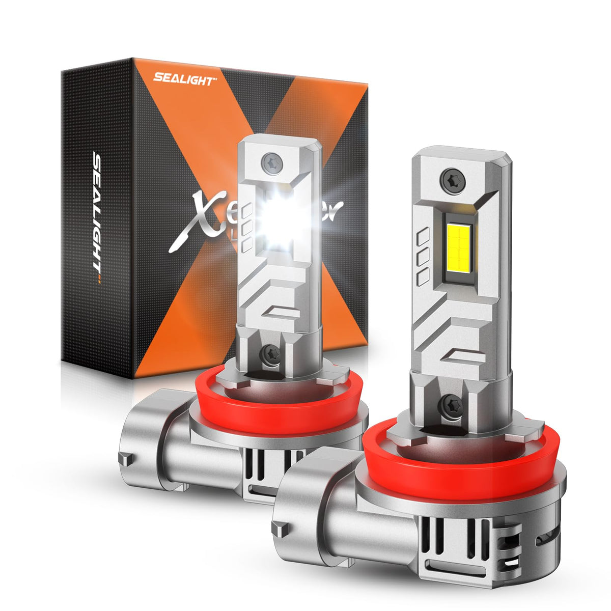 SEALIGHT H11 front packaging showing two bulbs and pack benefit