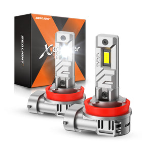 SEALIGHT H11 front packaging showing two bulbs and pack benefit