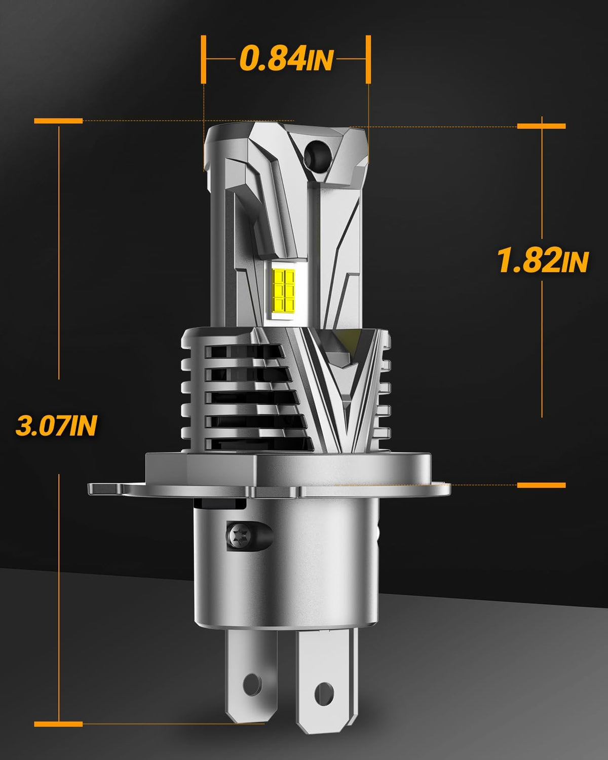SEALIGHT beam pattern on road at night showing wider visibility benefit