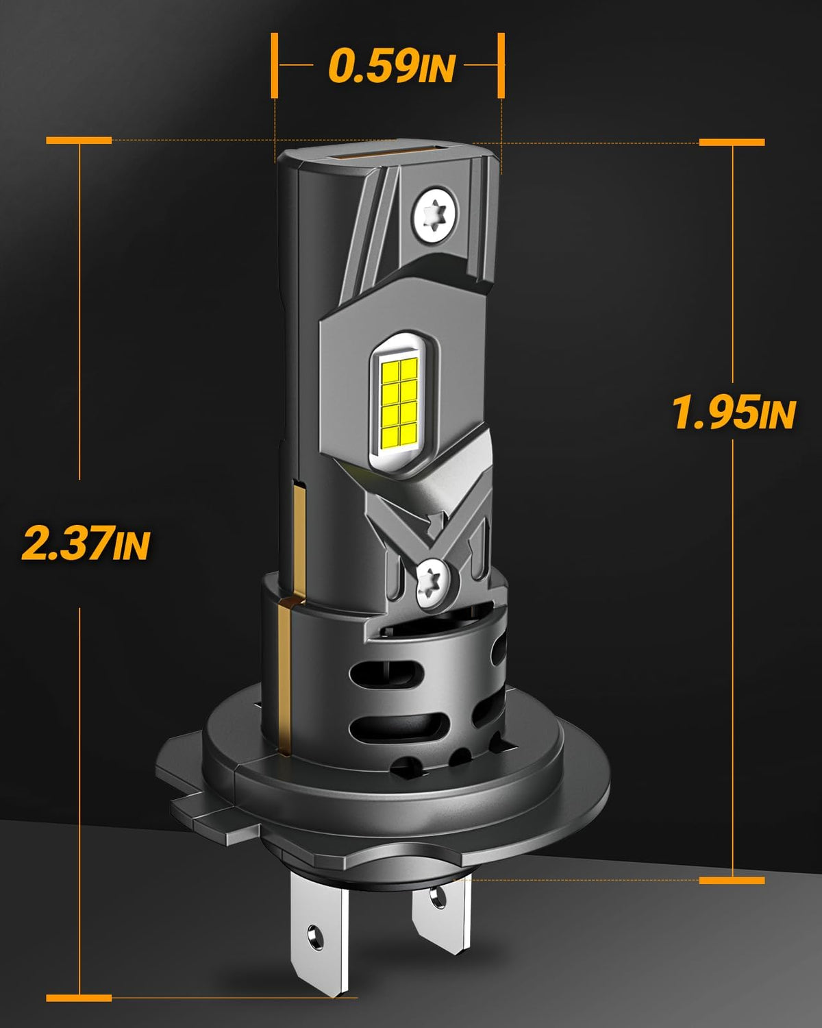 SEALIGHT H7 retail box and label, indicates included pair and model information