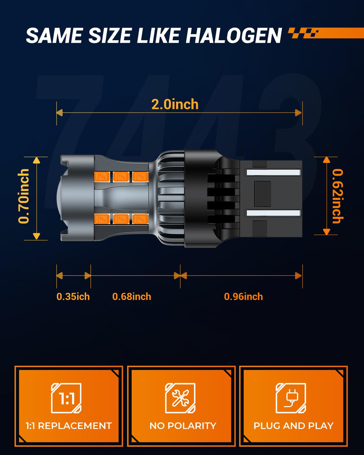 SEALIGHT included decoders and resistors to prevent hyper-flashing on many cars