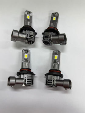 SEALIGHT beside a halogen bulb showing compact size and direct-fit advantage