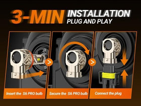SEALIGHT two bulbs in hand evoking ready-to-install twin pack