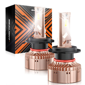 SEALIGHT front packaging showing H7 bulbs and specifications for easy identification and purchase