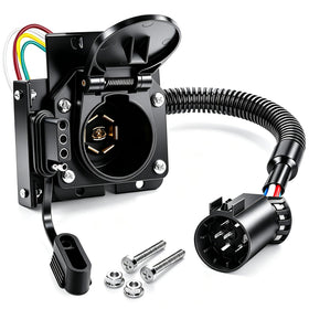 Seamaka front view adapter showing both 7-blade and 4-flat outputs for quick hookup
