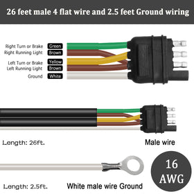 Seamaka full-length 26ft jacketed cable coiled for easy routing and protection