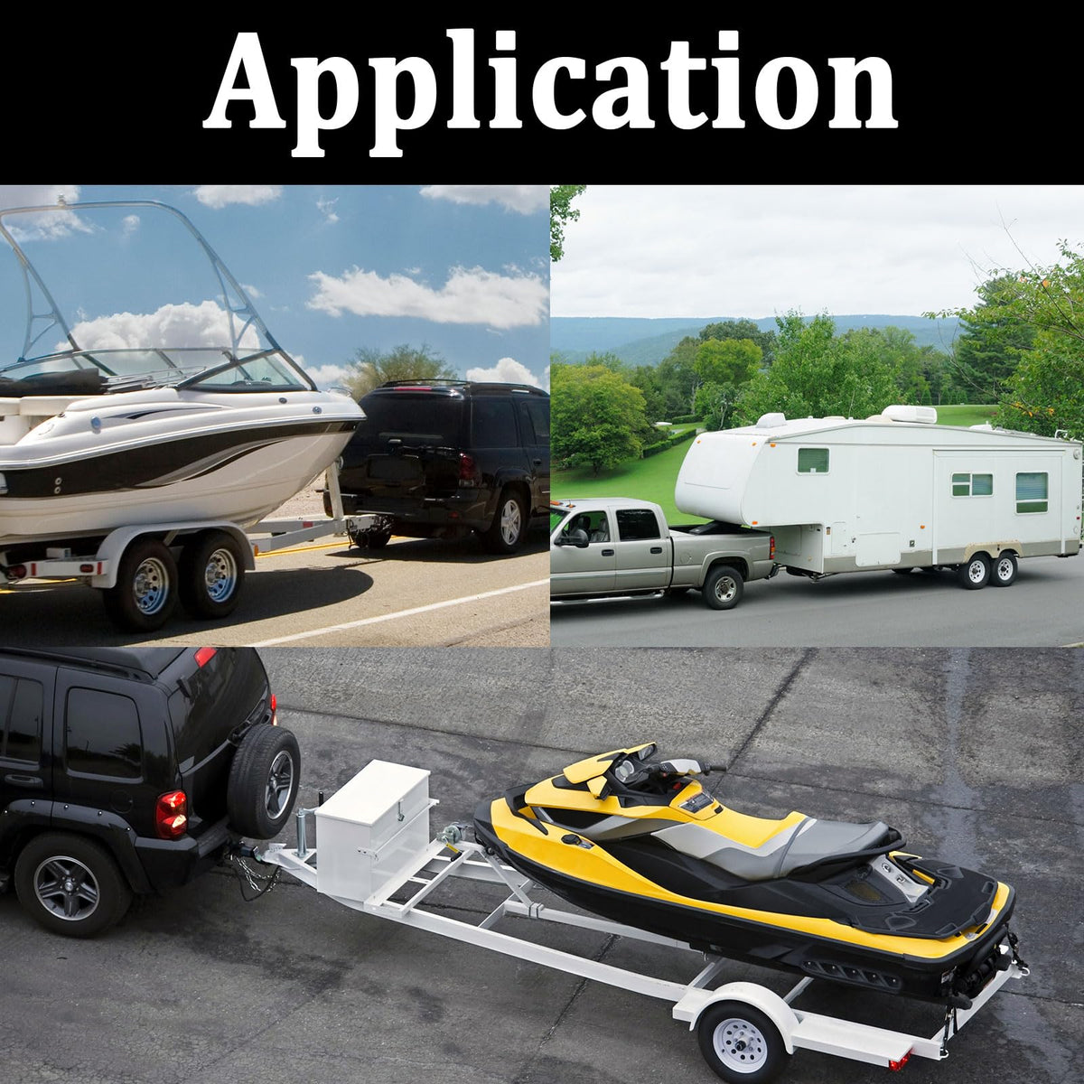 Seamaka harness on a boat trailer in marine setting showing weather resistance