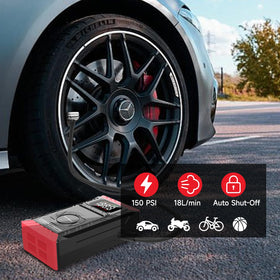 SEAMOUNT LED flashlight in use illuminating roadside repairs for night safety