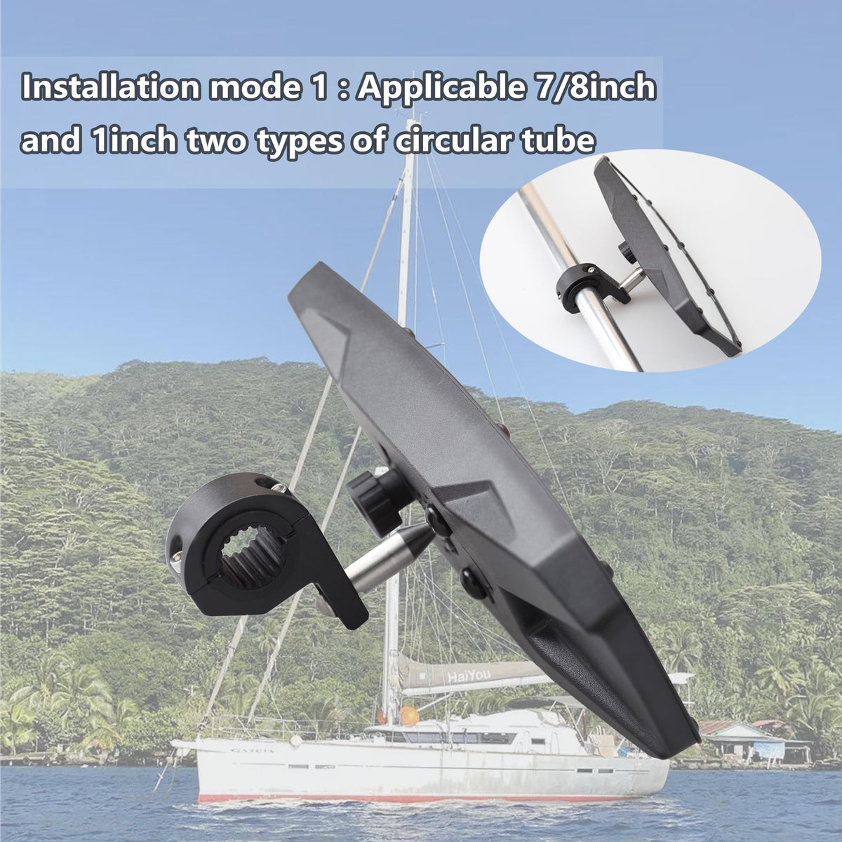 Searoam close-up of aluminum and stainless steel clamp for long-lasting durability