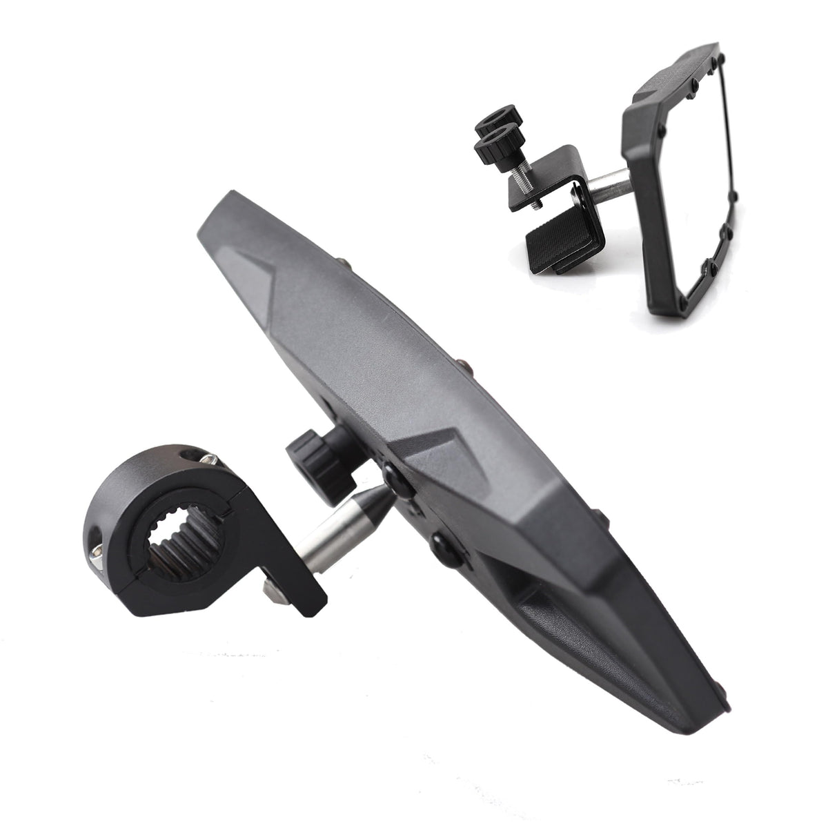 Searoam front view of convex mirror showing wide-angle visibility benefit