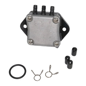 SeaSierra fuel pump installed on a Yamaha outboard showing correct placement