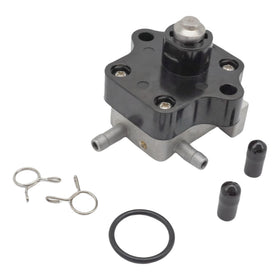 SeaSierra outboard fuel pump front view showing shape and ports for easy identification
