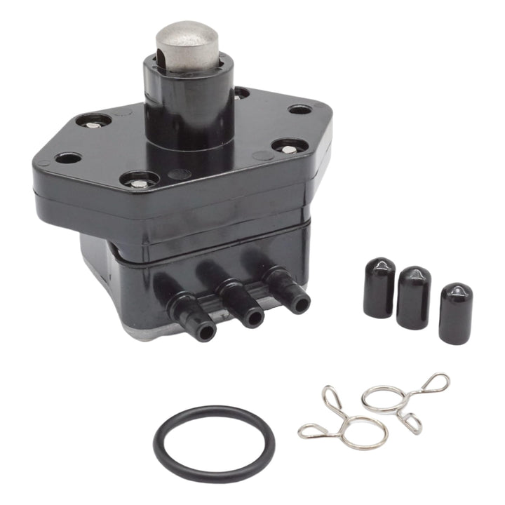 SeaSierra outboard fuel pump front view showing mounting points and reliable fit
