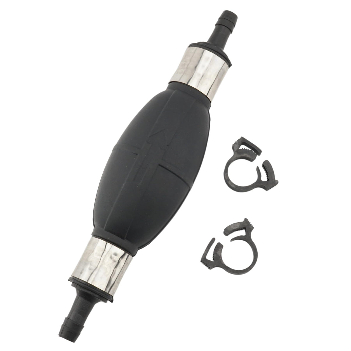 SeaSierra primer bulb on dock with boat background illustrating reliable starting benefit
