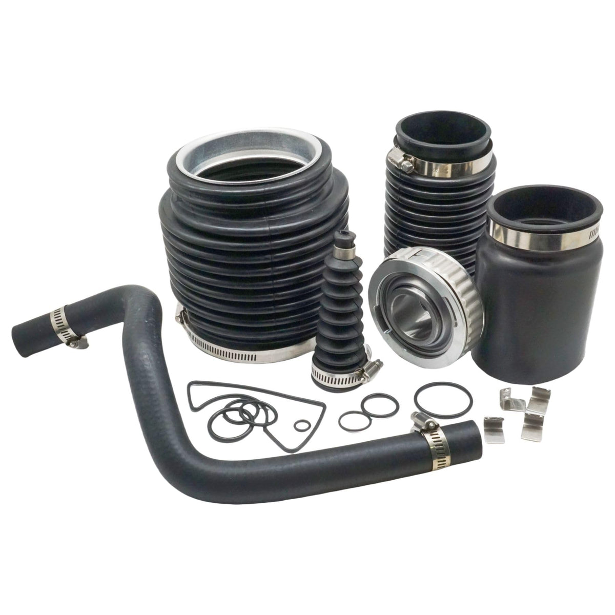 SeaSierra front packaging showing complete transom bellow kit and components, ensuring correct purchase