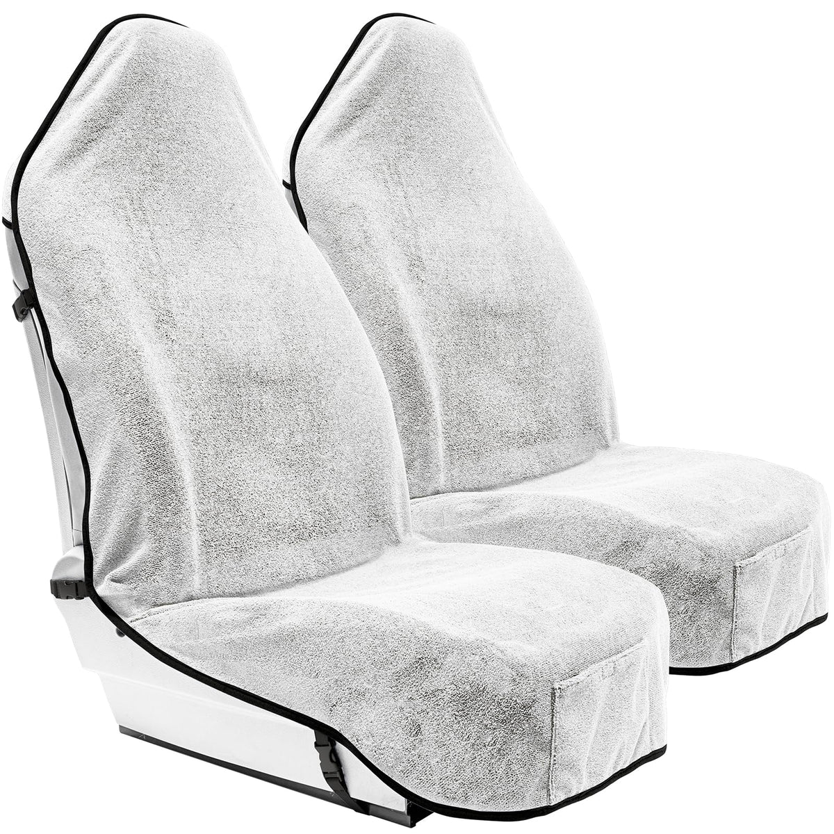 Season Guard front view of towel seat cover showing full coverage and waterproof protection