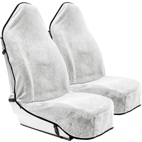 Season Guard front view of towel seat cover showing full coverage and waterproof protection
