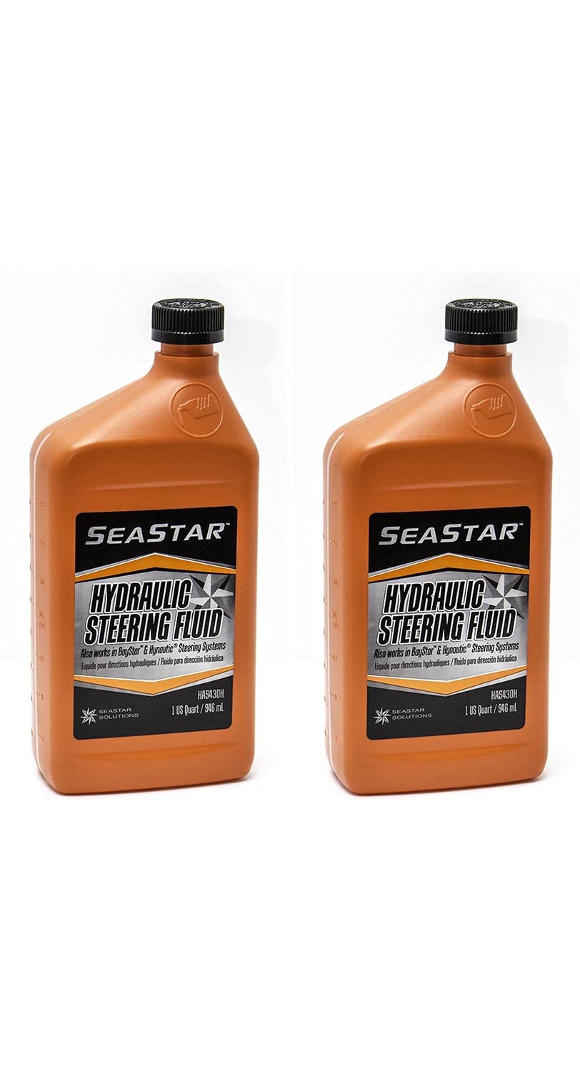 SeaStar bottle front view shows product and protects steering components