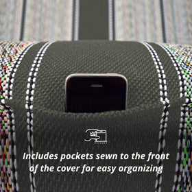 Seat Covers Unlimited front pockets detail keeping small items organized