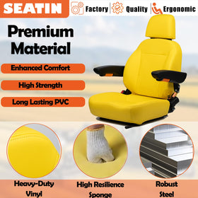 SEATIN backrest and headrest profile showing lumbar support benefit