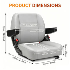 SEATIN underside showing sliding rails for adjustable positioning