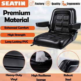 SEATIN close-up of high-density foam and vinyl leather showing long-lasting comfort