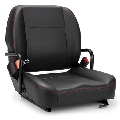 SEATIN front view showing overall seat shape and rugged build for safe operation