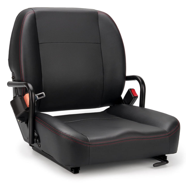 SEATIN front view showing overall seat shape and rugged build for safe operation
