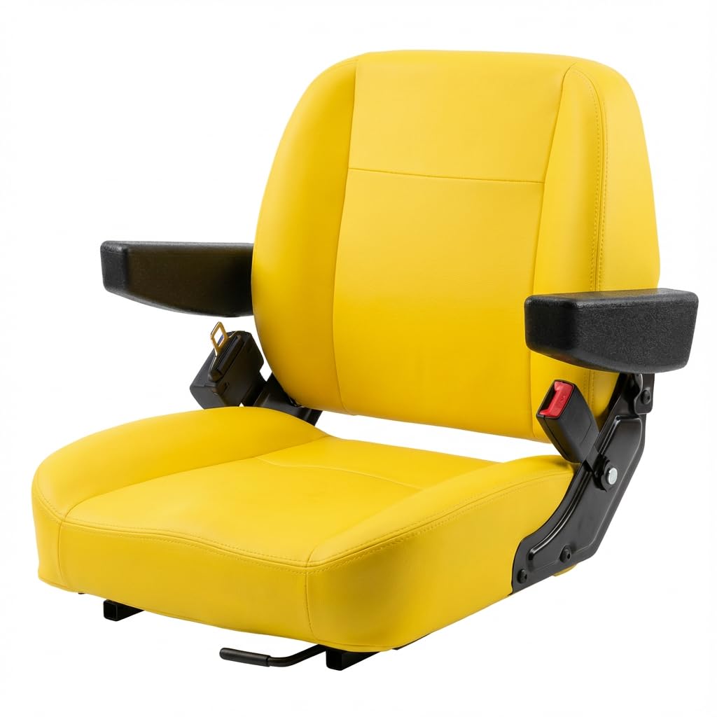 SEATIN front view of universal tractor seat showing ergonomic shape and comfort