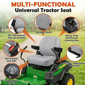 SEATIN integrated safety belt and buckle for operator security