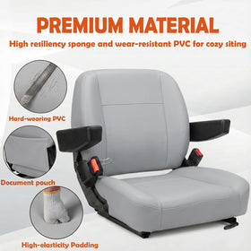 SEATIN next to standard chair showing scale and size fit