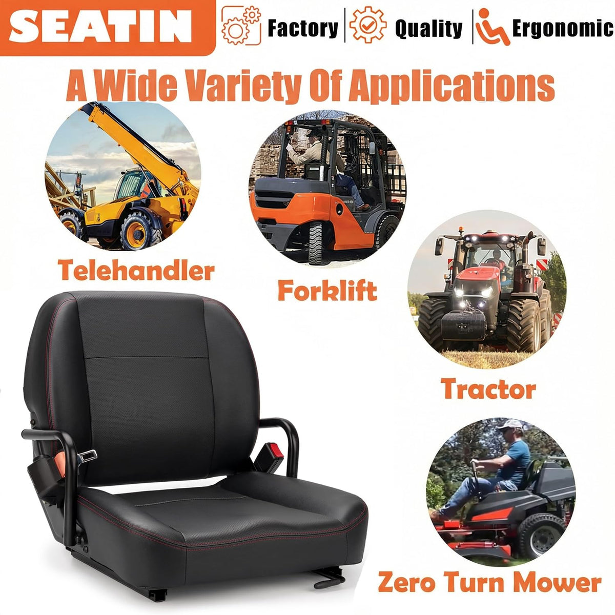 SEATIN cushion angle shedding water to demonstrate wet-weather resistance