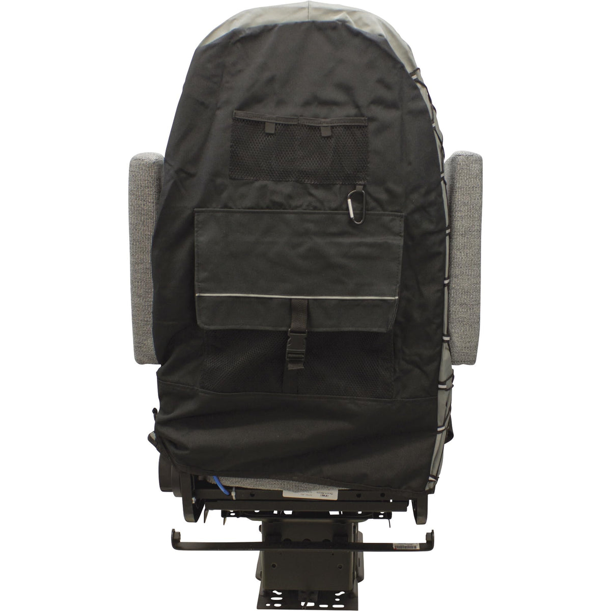 Northern Tool & Equipment rear pocket with headrest showing extra storage benefit