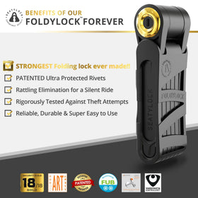 Seatylock FoldyLock close-up of hardened steel link showing robust security