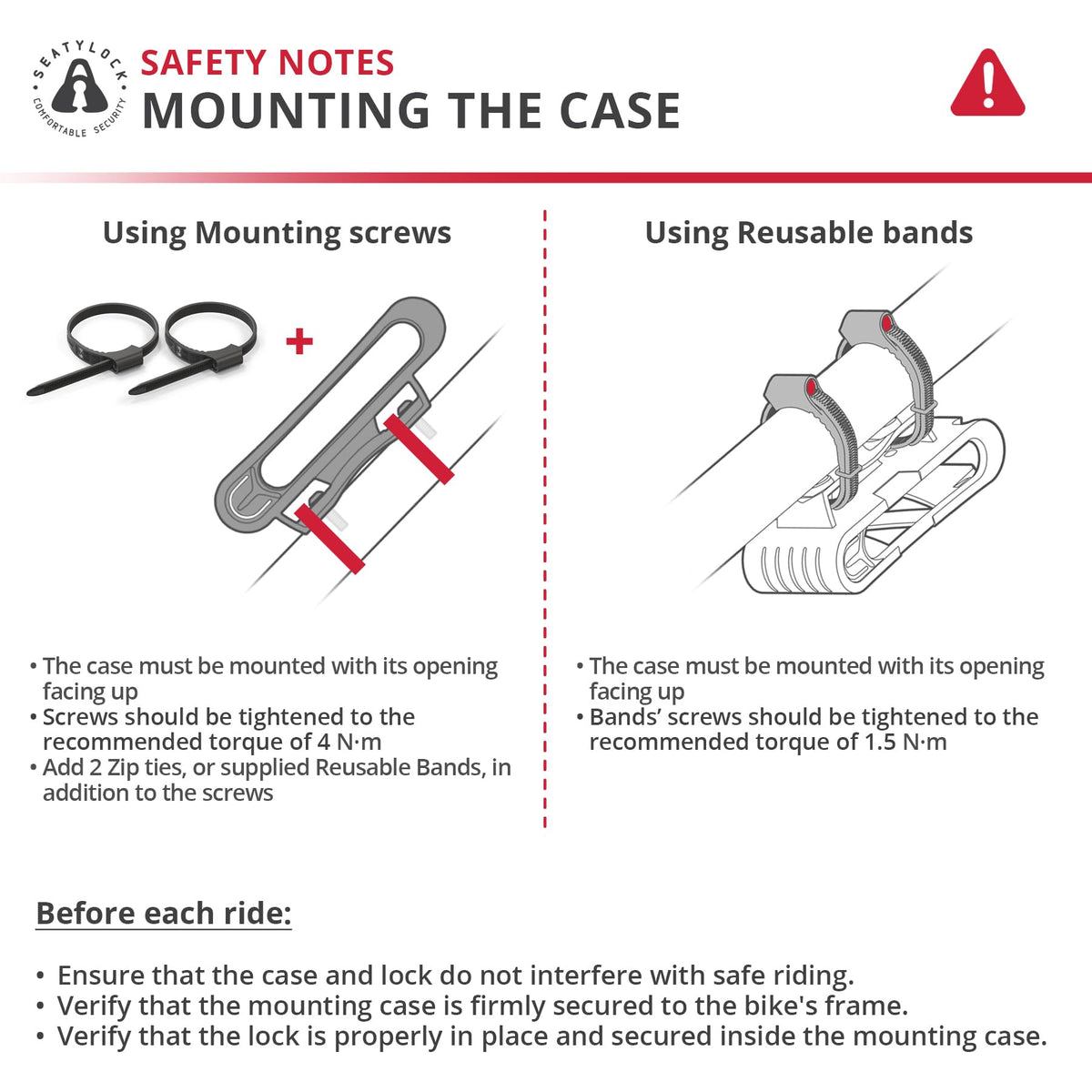 Seatylock FoldyLock Mini next to water bottle showing compact size and scale