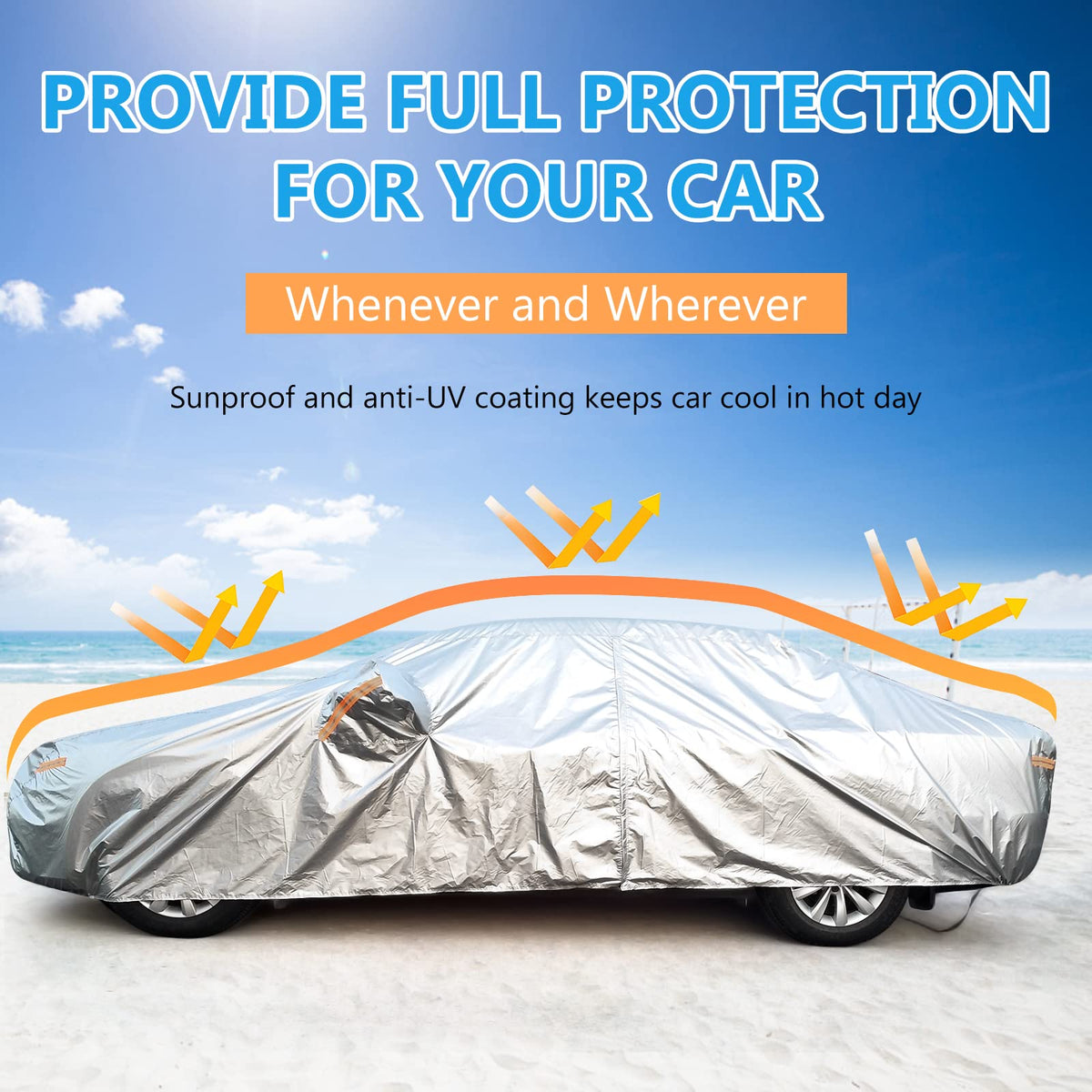 SEAZEN side mirror pocket fit for secure coverage and reduced flapping