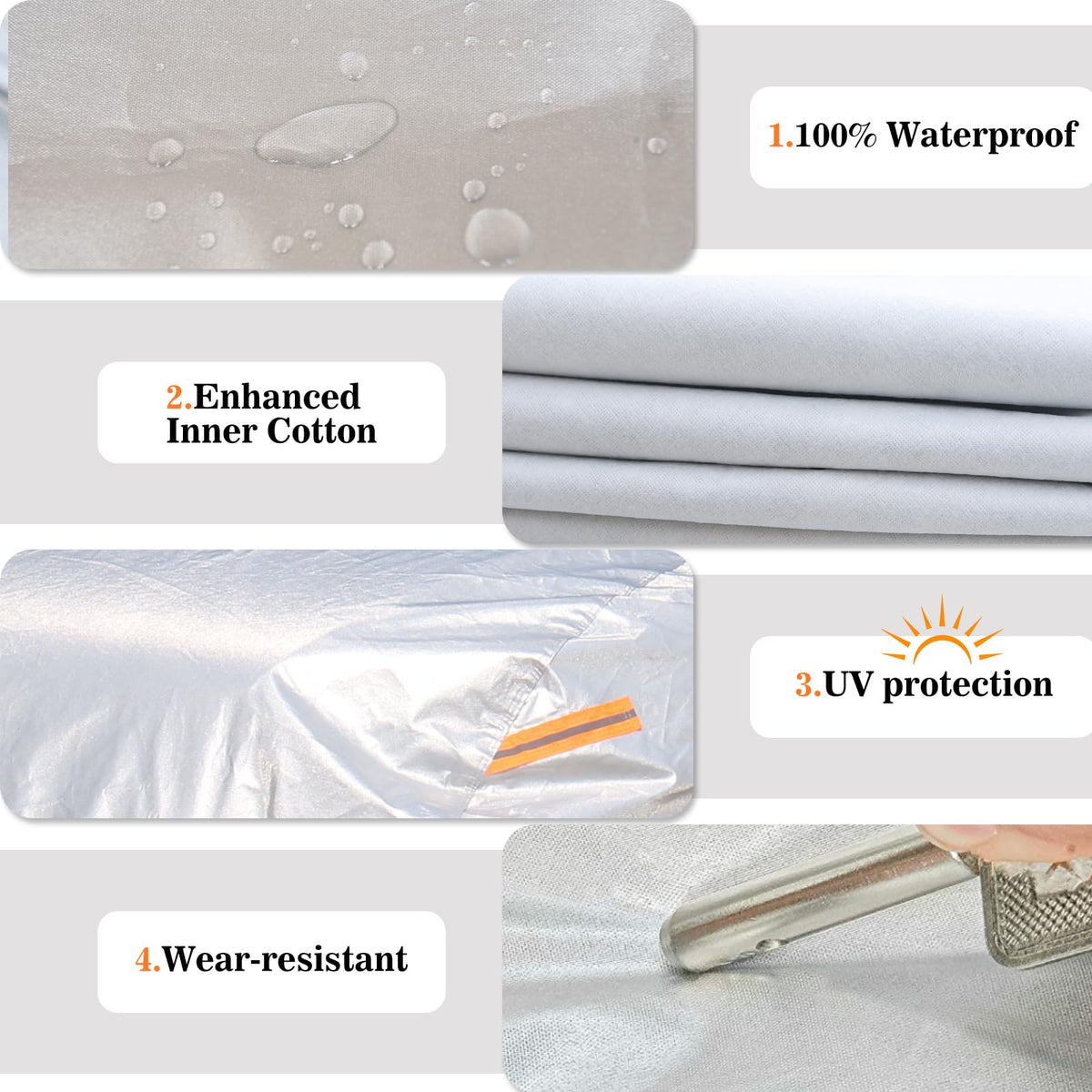 SEAZEN waterproof fabric with water beading to repel rain