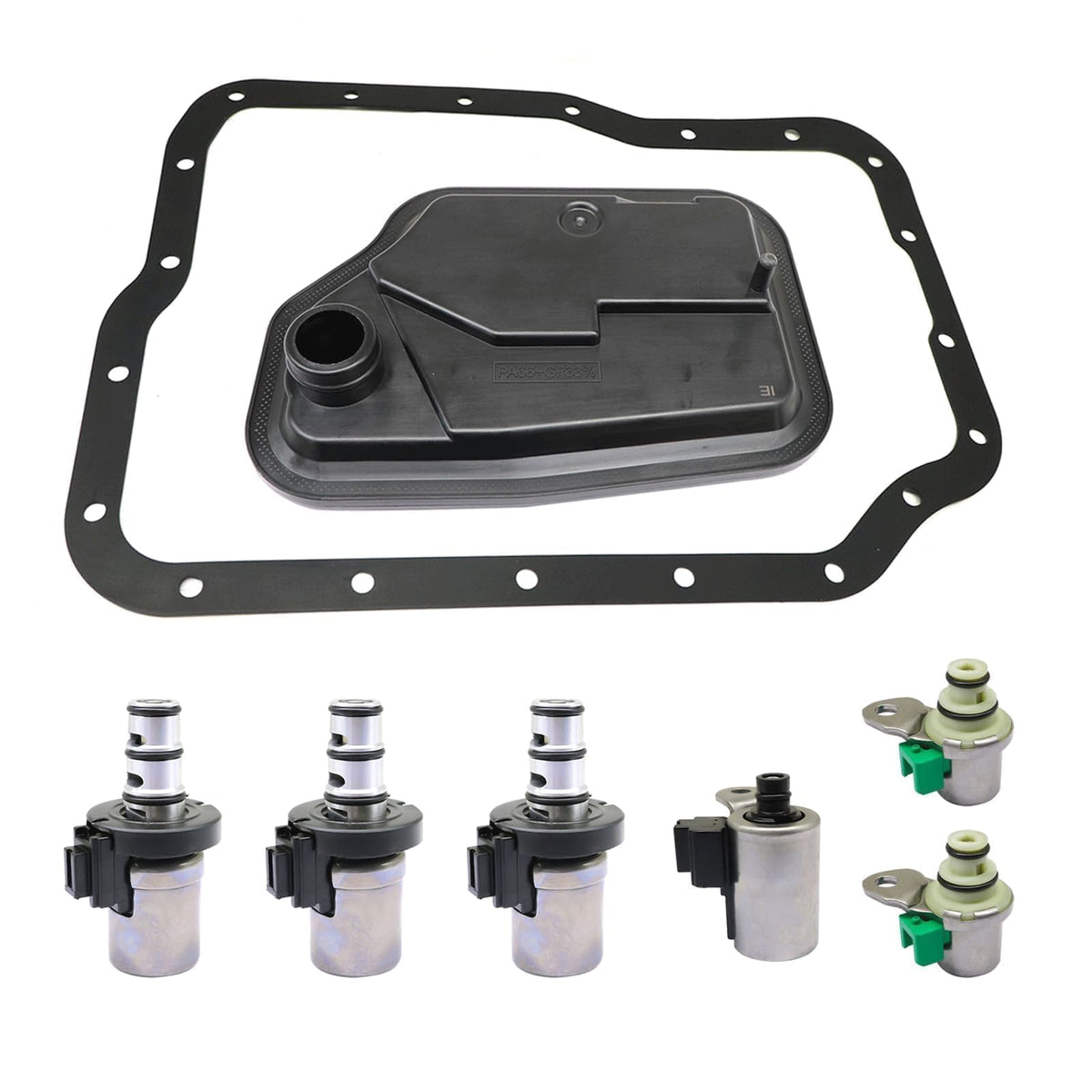 SecosAutoparts 4F27E kit front packaging showing parts and fitment benefits