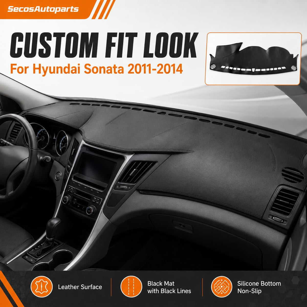 SecosAutoparts close-up of stitching and edge finish highlighting durable workmanship