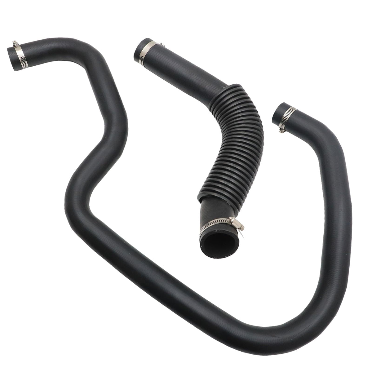 SecosAutoparts front view of upper and lower hoses showing fit and finish benefits