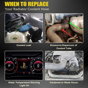 SecosAutoparts hoses installed in engine bay demonstrating proper OE fit