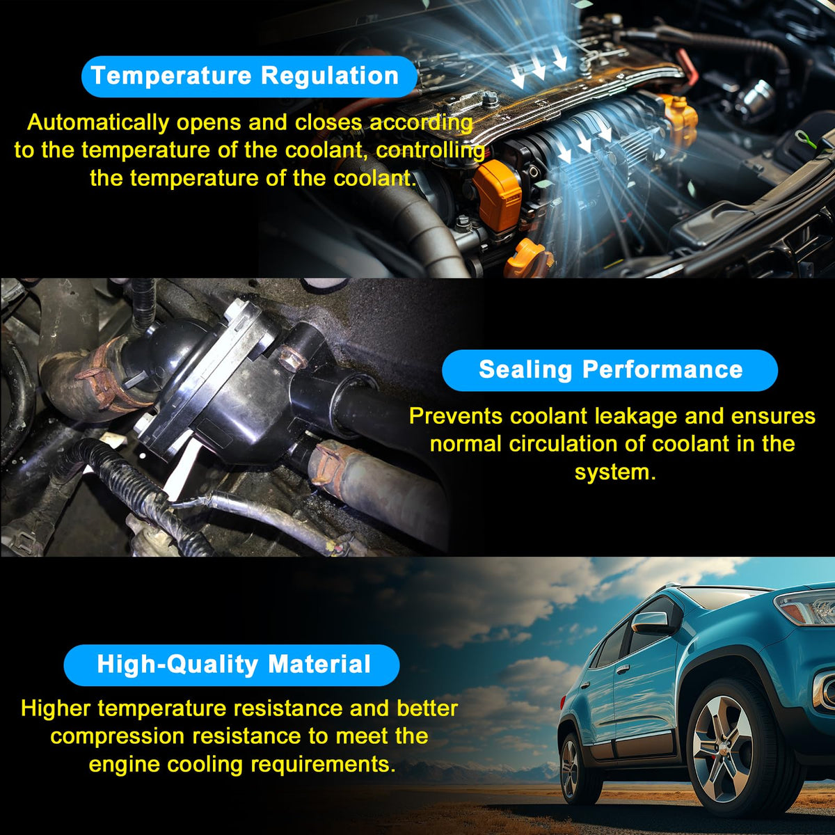 SecosAutoparts housing installed in engine bay illustrating correct fit benefit
