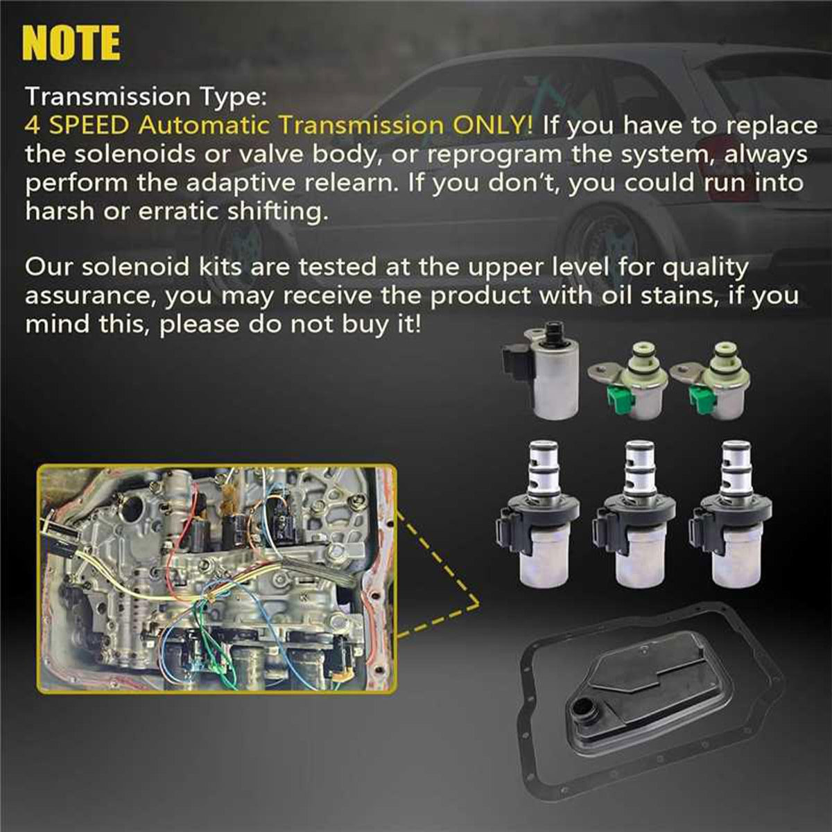 SecosAutoparts shift solenoid close-up highlighting precision and reliability