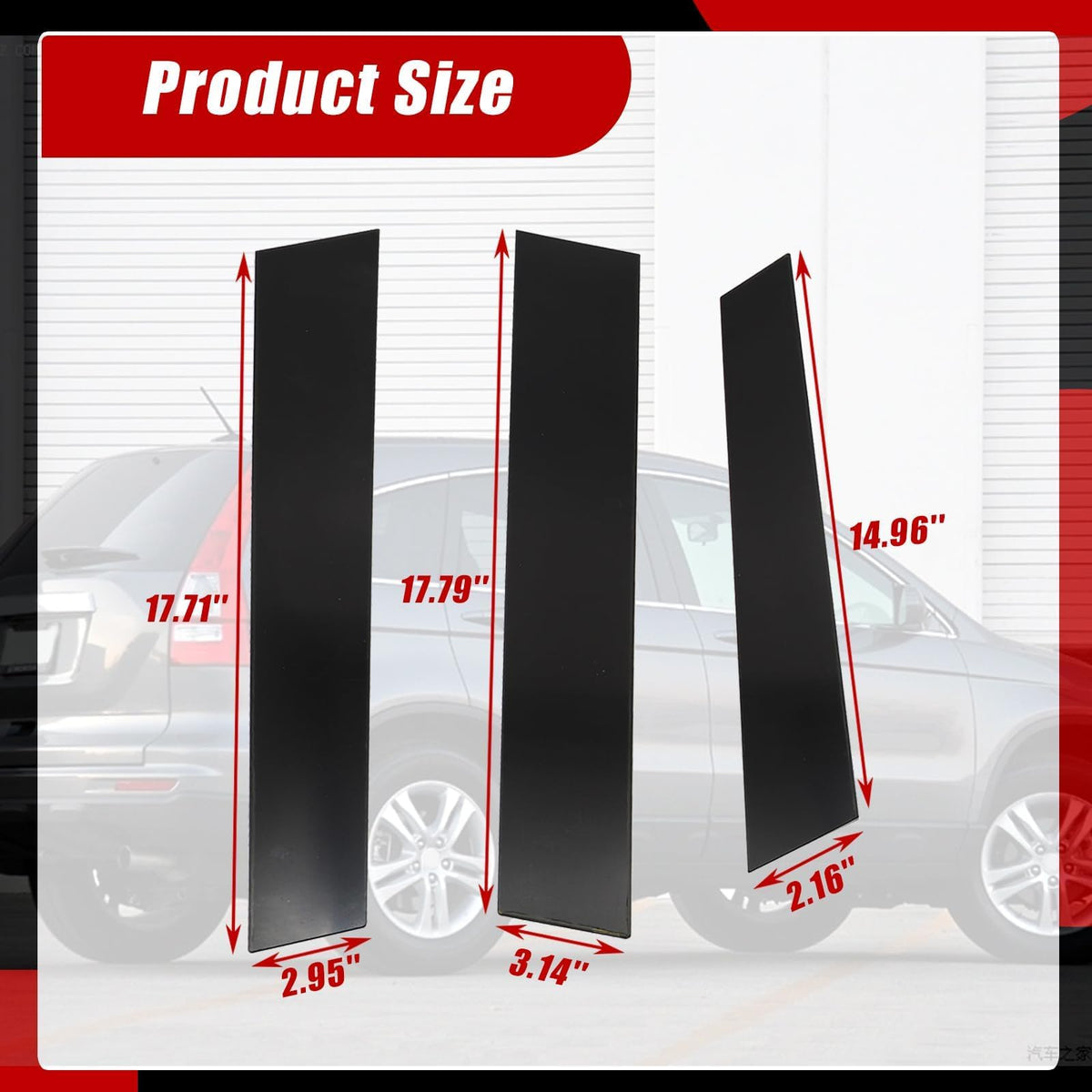SecosAutoparts side view fitted on Honda CR-V exterior, reveals cohesive upgraded look