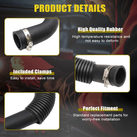SecosAutoparts close-up of upper hose material and ribbing for durability benefit