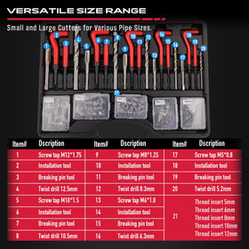 SEDY close-up of 135° drill bits demonstrating precise hole preparation